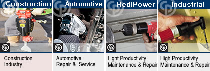 Chicago Pneumatic air tools construction, automotive, redipower, and industrial.